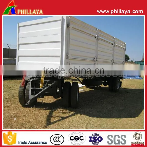 Full Enclosed Box Style Drawbar Trailer For Bulk Cargo Transportation photo-3
