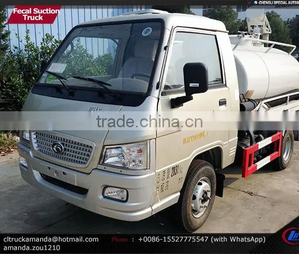 Foton Forland 4*2 2-3m3 Small Mini Septic Truck Septic Pump Truck Septic Tank Trucks for Sale photo-2