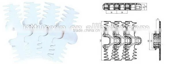 140-2 Finger Chains,plastic Conveyor Chains photo-2
