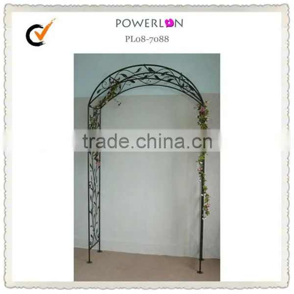 Metal Artistic Garden Arch With Bench for Outdoor Wedding photo-3