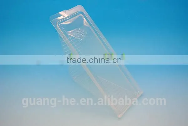 100% Compostable Disposable Transparent PLA Plastic Sandwitch Box /Compostable Plastic Cake Slice photo-2