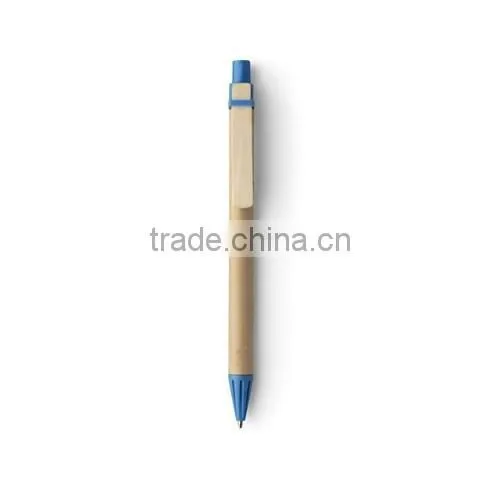 Recycled Paper Ballpoint Pen With Cardboard Barrel,wooden Clip photo-4