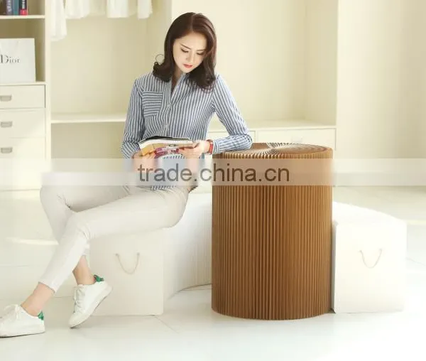Hot Selling & Fashion Home Decorating Modern Paper Living Room Folding Flexible Chair Furniture Systems Sliding Furniture photo-2