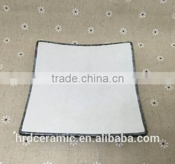 Stocked White Porcelain Square Dish/food Dish/soap Dish/salad Bowl photo-3