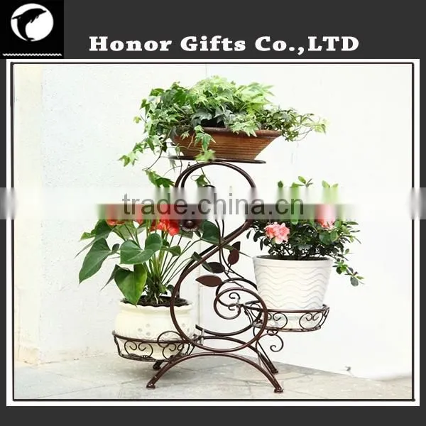 New Design Iron Frame Flower Stand Decorative Metal Window Box Planters photo-6