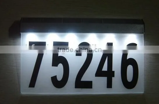 Led Solar House Number Plate Light for Sale photo-4