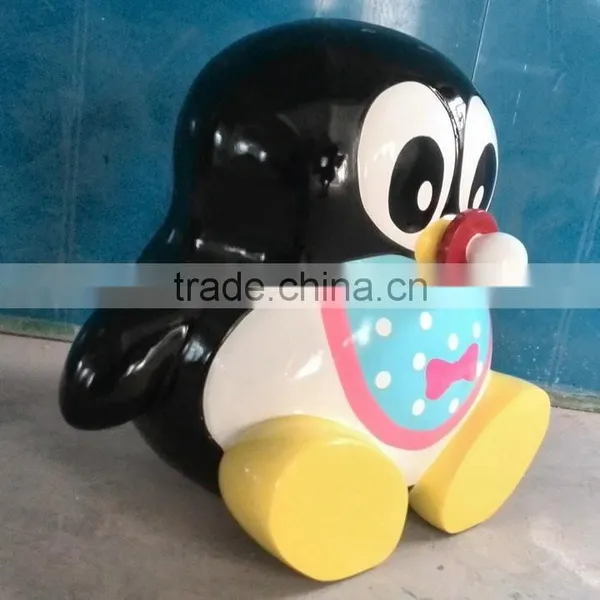FRP Cartoon Penguin Figure photo-4