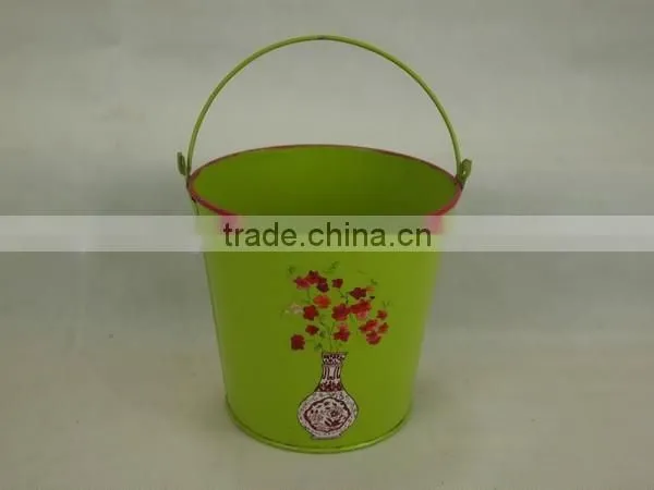 High Grade Colorful Watering Can Decorative Metal Plant Pots Indoor photo-5