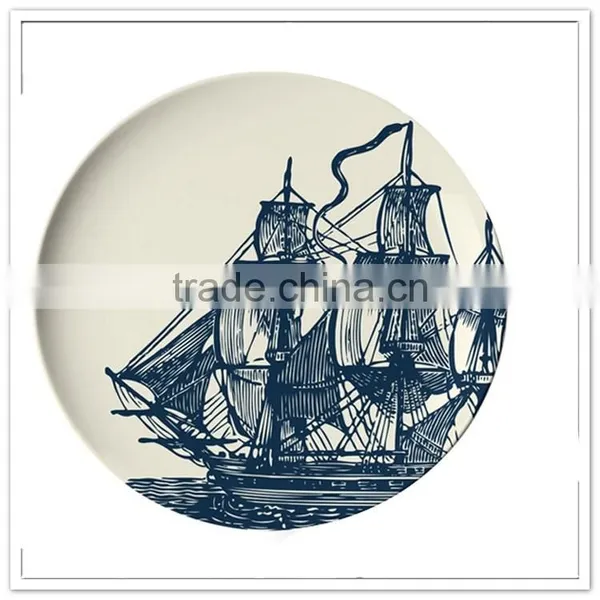 Professional China Manufacturer Custom Printed Reusable Melamine Kids Christmas Plate photo-2