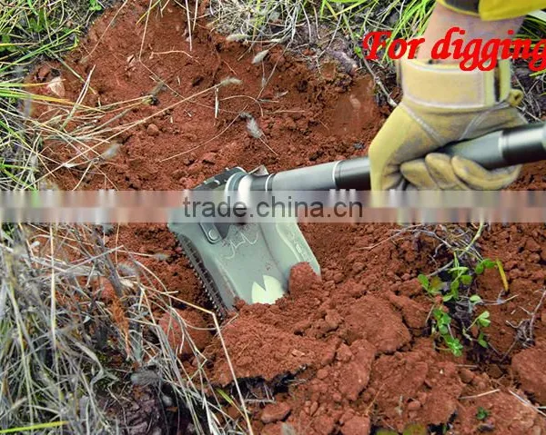 Bushcraft Cutting Shovel Multi-purpose Outdoor Tool Aluminum Alloy Spade Shovel DJSV-IV II Wooden Shovel photo-3