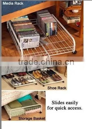 Sliding Metal Storage Rack/ Bedroom Storage Rack photo-2