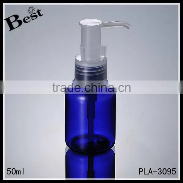 Travel Size Plastic Bottles50ml Hair Shampoo Bottle Shampoo Pump Blue Bottle Hair Shampoo photo-4