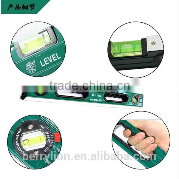 Berrylion High Grade Alloy Steel Spirit Level 500-1000mm Strong Magnetic Spirit Level photo-4