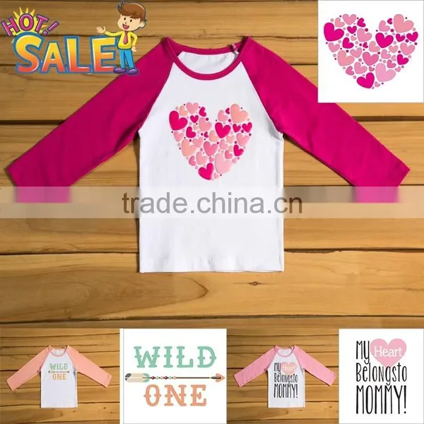 Boutique Baby Holiday Top Wholesale Toddlers Pettitop Fancy Cotton Long Sleeve Baby Clothes