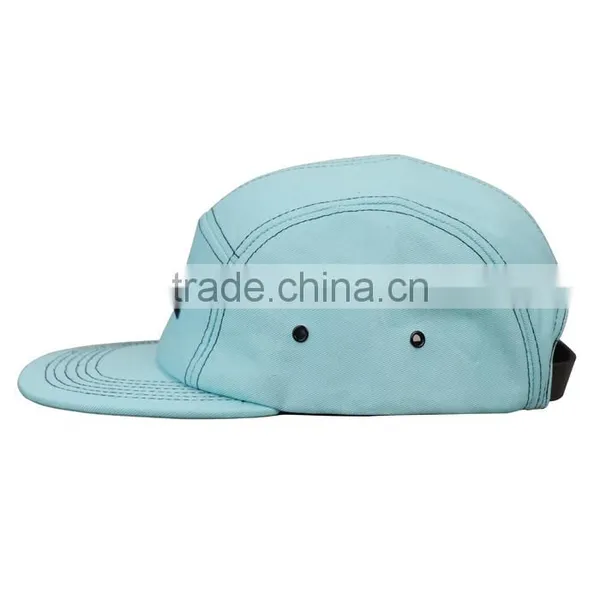 Blank 5 Panel Cap Hat Flat Brim Hot Sell Wholesale Camp Caps photo-3