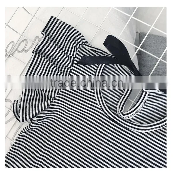 0-6 Years 2017 Wholesale Cotton Summer Sleeves Bow Baby Girls Blouses (pick Size Color) photo-3