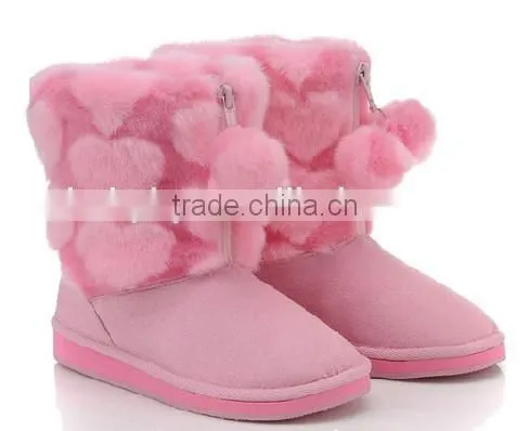 Warm Fancy Girls Kids Winter Boots Fashion 2012 photo-4