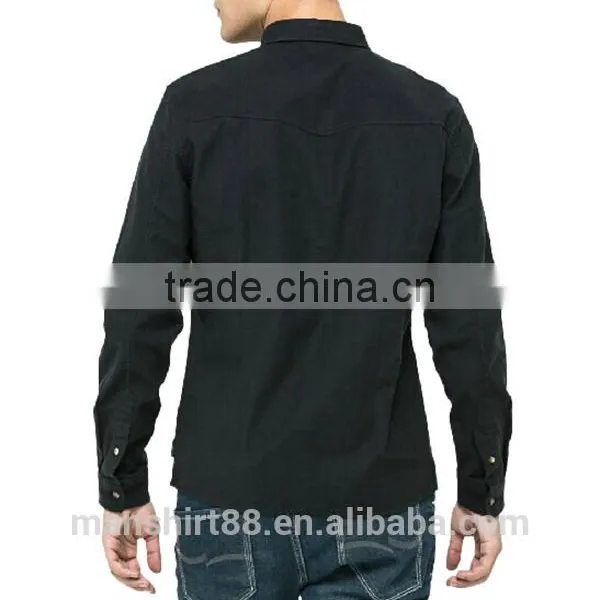 Black Shirts New Design Shirts 2017 Custom Long Sleeve Shirts photo-3