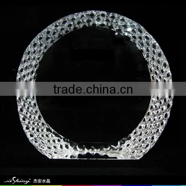 Optic Crystal Glass Round Blank Iceberg Block For Souvenirs Office Decoration JKC-0084 photo-6