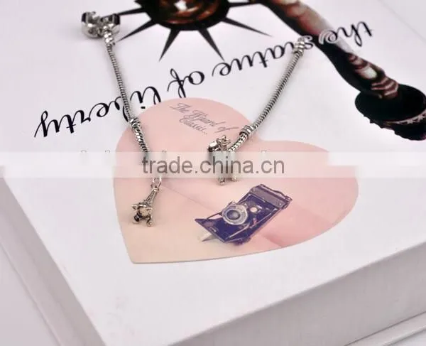 Dubaa Pendant Charm Silver European Charms Bead Fit Diy Snake Chain Bracelet Female Jewelry,Charms DIY Findings photo-4