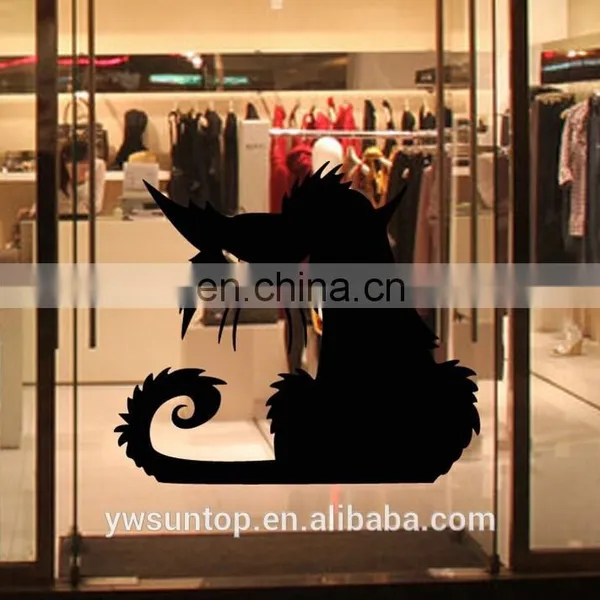 Halloween Theme Black Cat Window/Wall Sticker Halloween Decoration Home Decoration photo-3