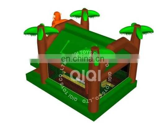 Inflatable Bounce House Jungle With Slide Kids Bouncy Castles for Sale photo-2