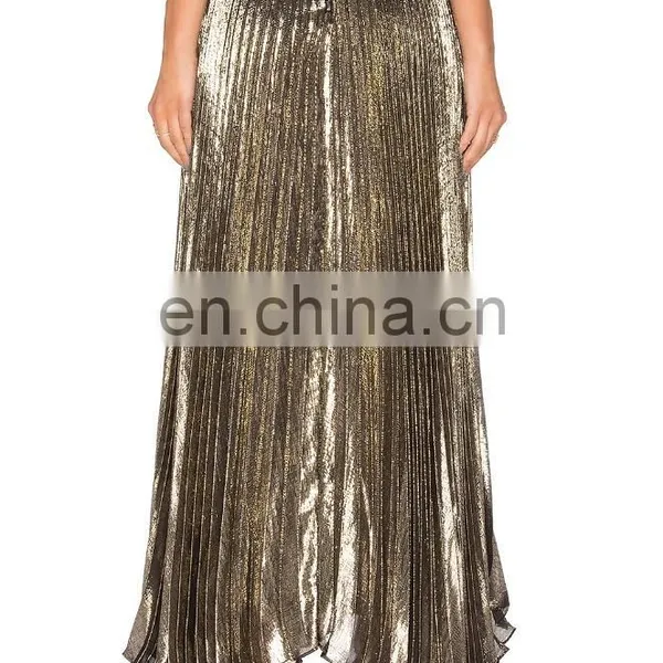 Factory Best Selling Women Umbrella Pleated Long Skirt photo-4
