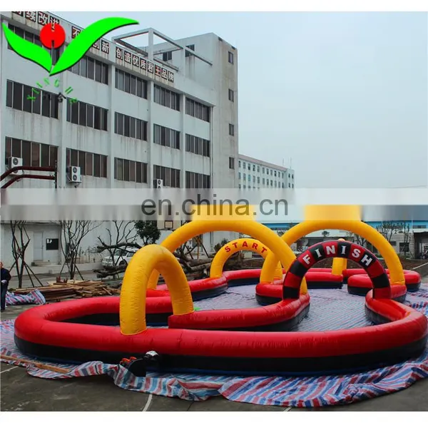 Factory Direct Price Outdoor Inflatable go Karts Race Track 20m photo-3