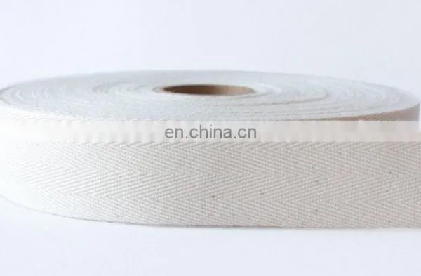 Cotton Twill Herringbone Webbing Ribbon Tape for Garment photo-2