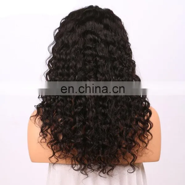 Wholesale Price Customized Curly Virgin Brazilian Hair 360 Lace Frontal Wig photo-2