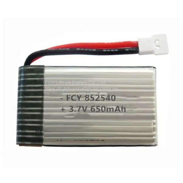 852540 Lipo RC Battery 3.7V 650mAh 25C Discharge Rate for Remote Control