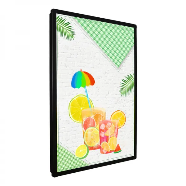Customized LED Magnetic Absorption Ultra-thin Light Box Single Side Lighting Indoor Shop Special Hotel Milk Tea Shop Wall Type Billboard Light Box ad Frame Customized