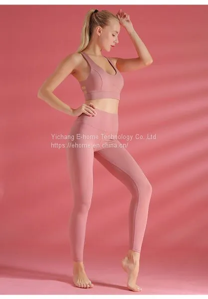 New Design High Waist Tight Yoga Women Tights New Seamless Leggings Set photo-4