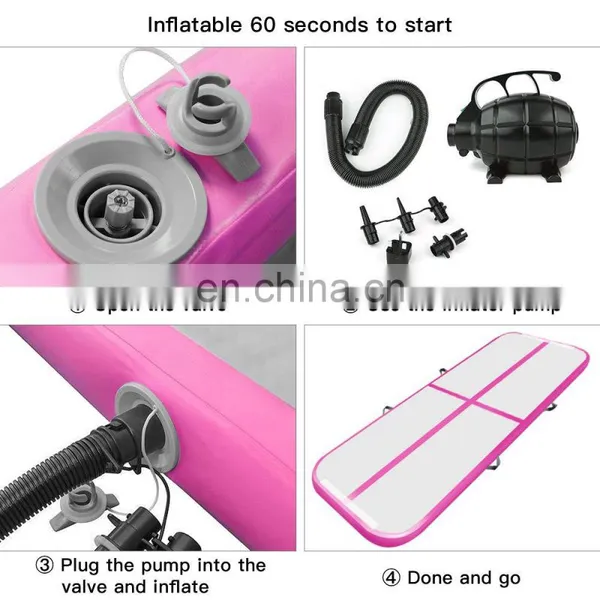 Goedkope Goedkope Airtrack 6 x 2 Inflatable Gymnastics Air Track Matt With Free Pump photo-5