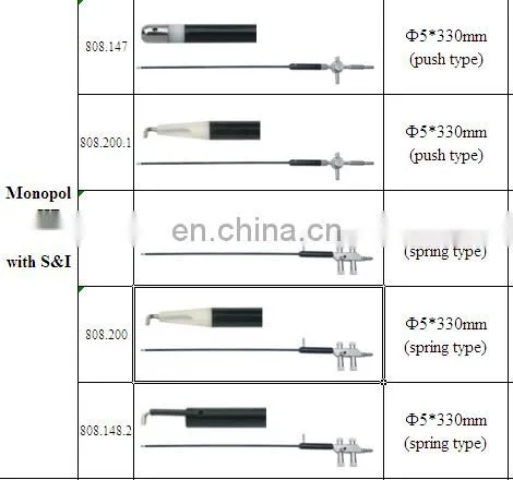 Laparoscopic Coagulation Instruments Monopolar Electrode L Hook photo-3