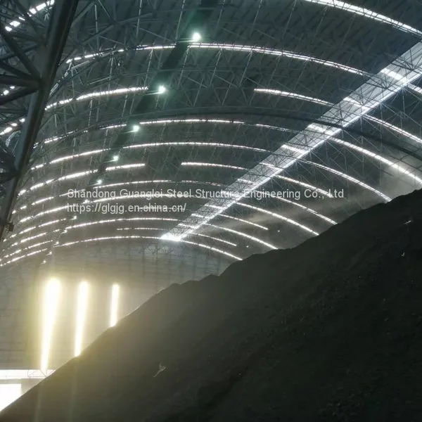 Prefab Steel Structure Space Frame Light Steel Coal Storage Grid Structure photo-2