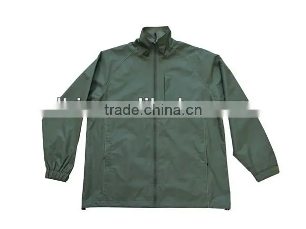 Garment Factory Mens Waterproof Polyester Windbreaker Jacket Men
