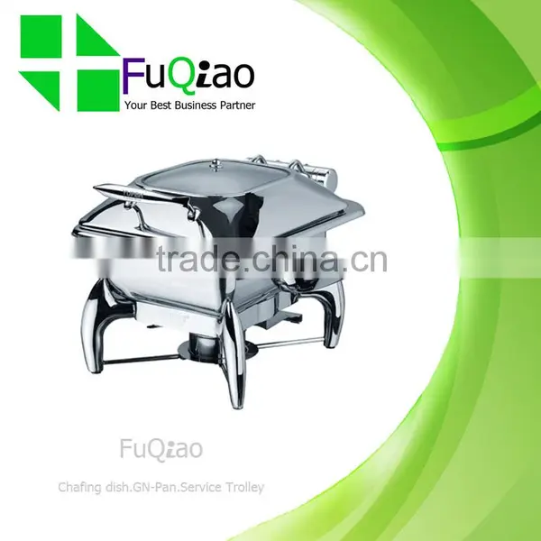 Low Prize Stainless Steel Round Roll Top Buffet Chafing Dish for Hotel photo-6