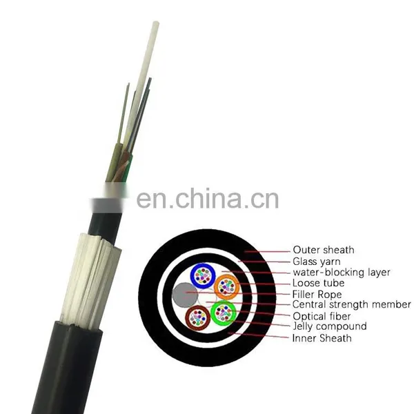 ADSS Cable de Fibra Optica 6/12/24/48/96/144 Hilos Monomodo G652d 50m Span photo-2