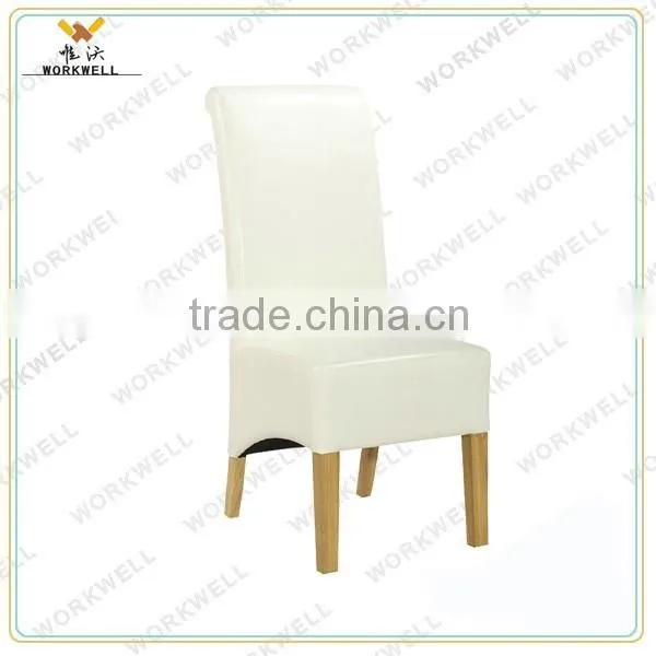WorkWell PU High Quality Dining Room Chair With High Rubber Wood Legs Kw-D4140 photo-5
