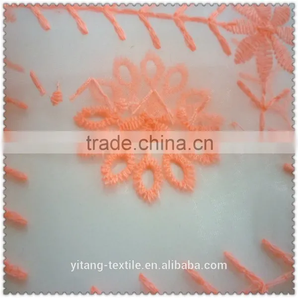 Fluorescence Color Embroidered Fabric photo-2
