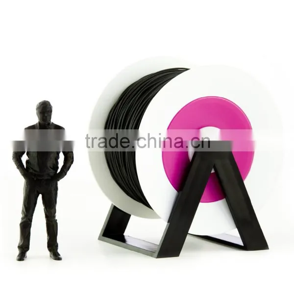 Pla 3d Printer Material Black Filamen With the New Spool Convertible Into a Coat Hanger. Spool Holder Included.