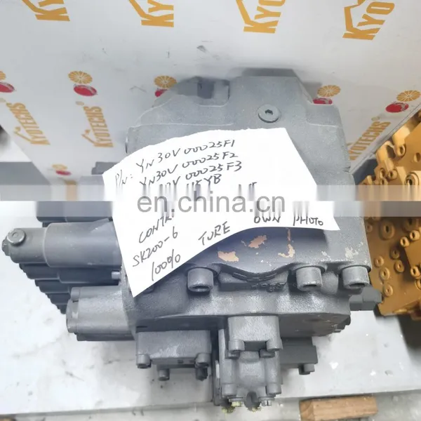YN30V00025F1 YN30V00025F2 YN30V00025F3 KMX15YB CONTROL VALVE VALVE SK200-6 SK200LC-6 Excavator Hydraulic Mian Control Valve photo-2