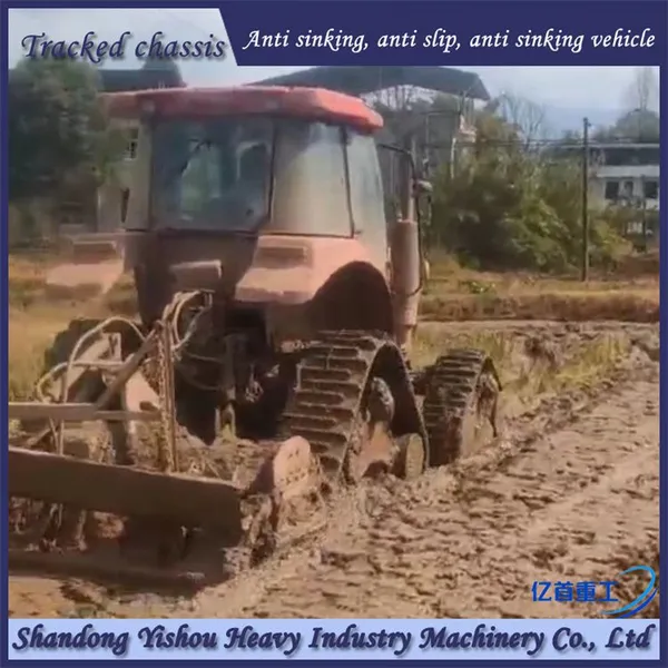 Wheel Tractor Modified With Triangular Track Wheels for Anti-skid and Anti Sinking photo-4