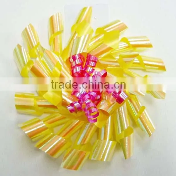 Curly Gift Bows Sheer Ribbon for Decoration/High Quality Handmade Gift Bows,organza Bow photo-3