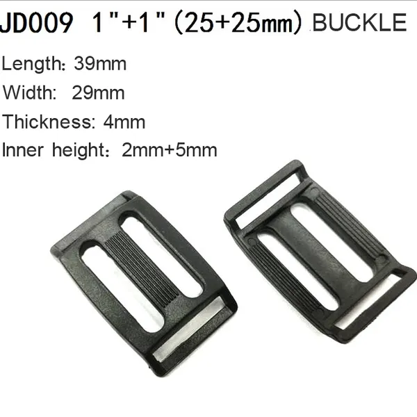 JD009 25+25mm Plastic Buckle for Bags