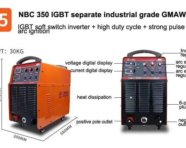 Shanghai Donsun Welding Group Engineering Machine MMA MIG MAG GMAW Welding Machine MIG-350D/500D Series IGBT photo-2