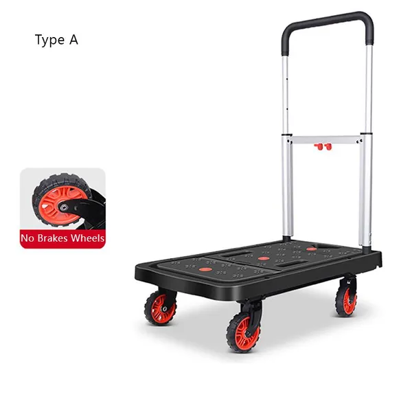 Functional Collapsible Carts Mobile Folding Platform Trolley photo-4
