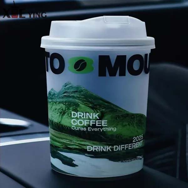 Cold Drink High Transparent Round Bottom Milk Tea Coffee Plastic Cups and Dome Lids Disposable Ice Cream Cups