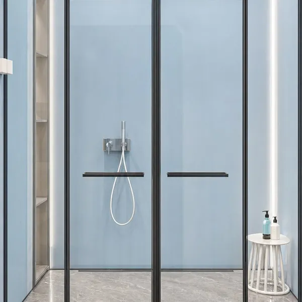 T-Shaped Hinged Shower Door